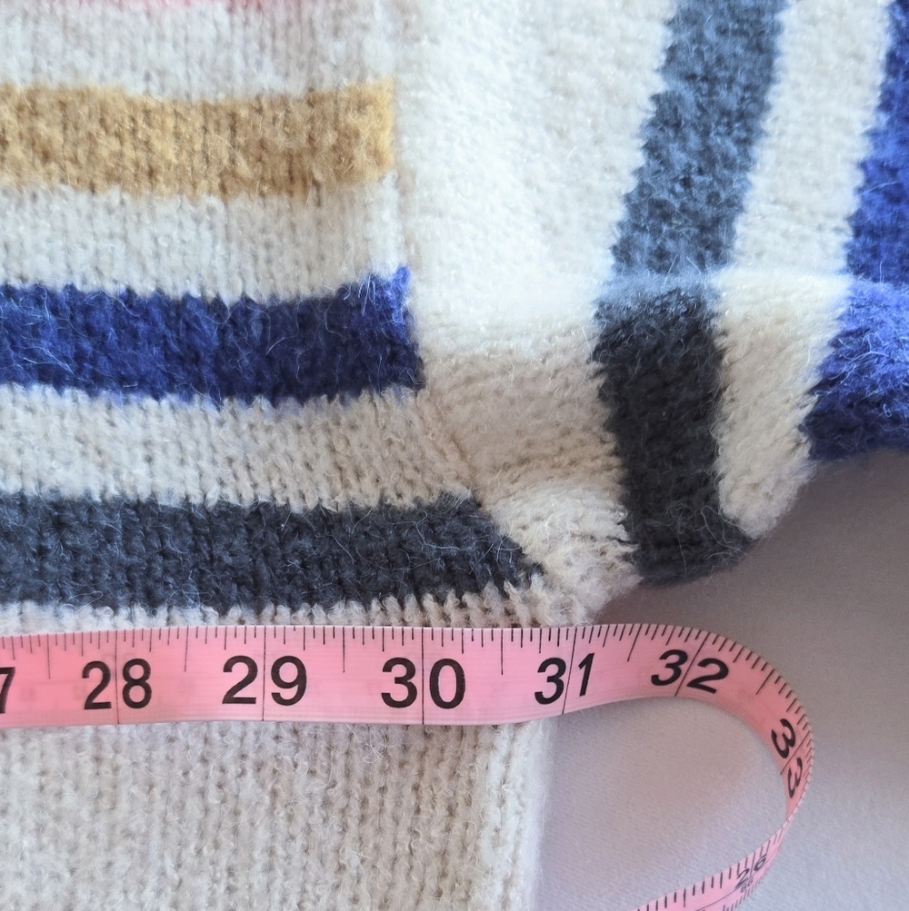 A Beautiful Soul Striped Sweater Balloon Sleeve Size 3X 22/24 - Picture 8 of 8